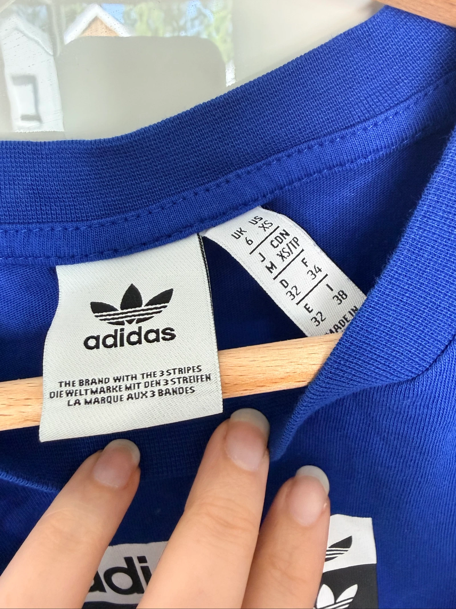 Adidas sport crop top – blauw – nooit gedragen – maat XS – photo 4